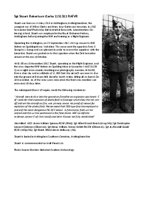 A preview of a PDF biography for Clarke, Stuart Robertson